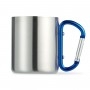 STEEL MUG WITH CARABINER HANDLE (VARIOUS COLORS)