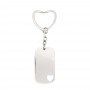 KEY RING WITH PLATE AND "HEART"