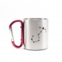 STEEL MUG WITH CARABINER HANDLE (VARIOUS COLORS)