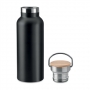 THERMAL BOTTLE (VARIOUS COLORS) 500 ml WITH BAMBOO CAP