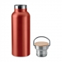 THERMAL BOTTLE (VARIOUS COLORS) 500 ml WITH BAMBOO CAP