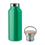 THERMAL BOTTLE (VARIOUS COLORS) 500 ml WITH BAMBOO CAP