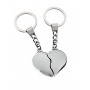 PAIR OF KEYRINGS WITH DIVIDED HEART (2 pcs)