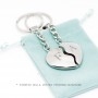 PAIR OF KEYRINGS WITH DIVIDED HEART (2 pcs)