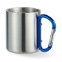 STEEL MUG WITH CARABINER HANDLE (VARIOUS COLORS)