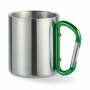 STEEL MUG WITH CARABINER HANDLE (VARIOUS COLORS)