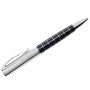 BLACK CHROME BALLPOINT PEN WITH SQUARE PATTERN